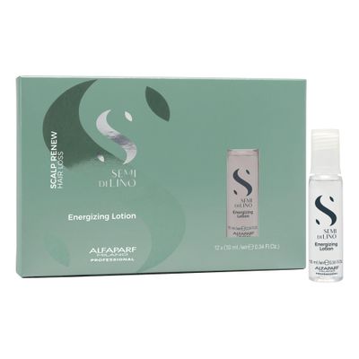 Alfaparf Milano Semi Di Lino Scalp Renew Energizing Tonic for Thinning Hair - Scalp Treatment for Hair Loss Regrowth - Strengthens and Stimulates Hair Fiber - Professional Salon Quality (4.23 Fl Oz)