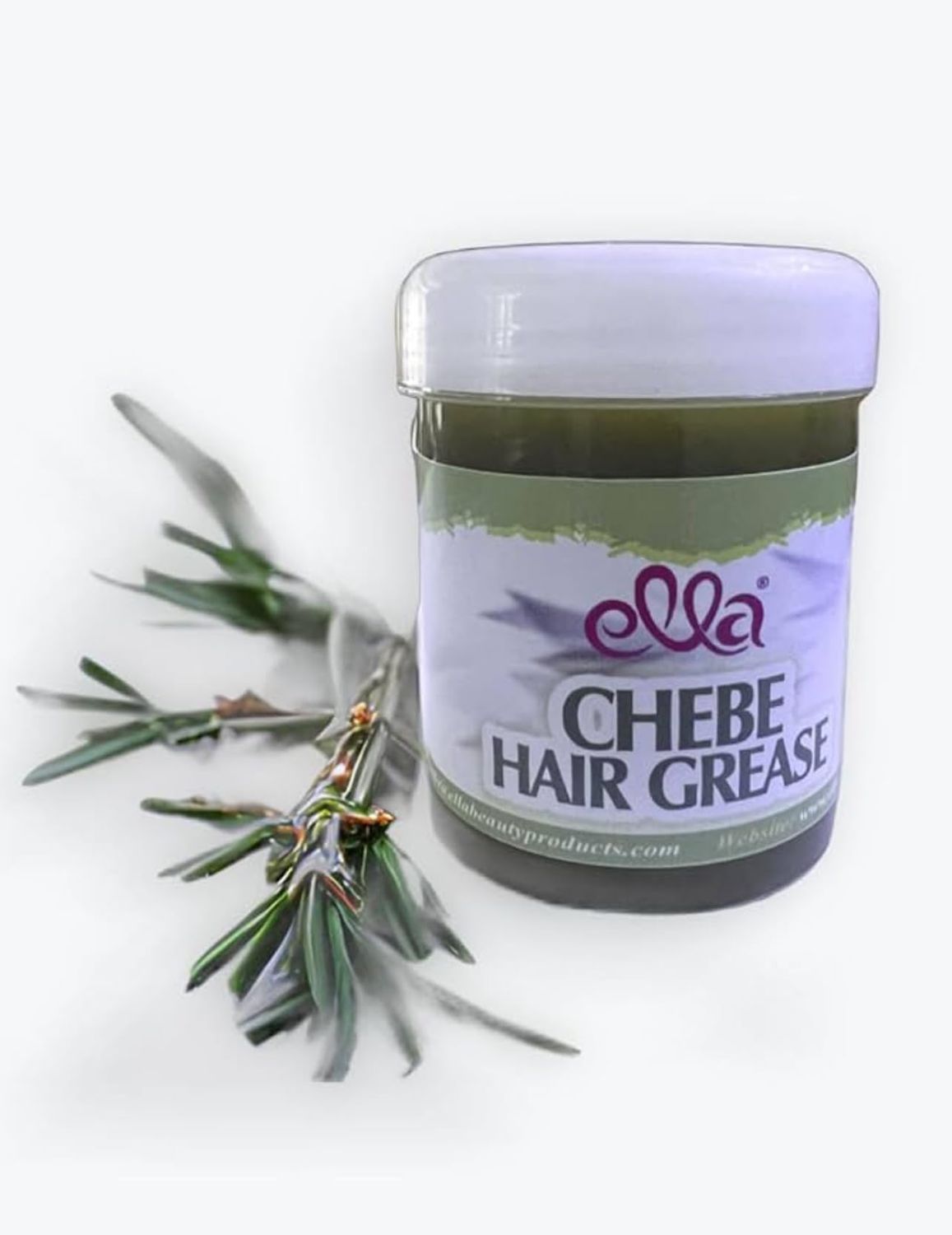 Ella Chebe Hair Grease - Nourishing Moisturizing Hair Care - Infused with Chebe Powder, Karkar Oil, Peppermint Rosemary - Hair Grease for all Hair Types - 8oz