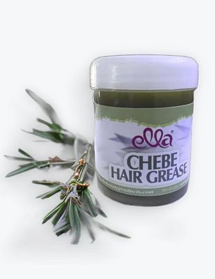 Ella Chebe Hair Grease - Nourishing Moisturizing Hair Care - Infused with Chebe Powder, Karkar Oil, Peppermint Rosemary - Hair Grease for all Hair Types - 8oz