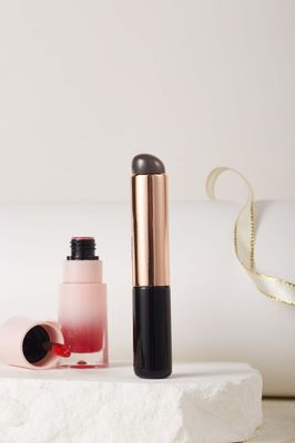 COSHINE Premium Silicone Makeup Brush Set - 2pcs High Elastic Brushes for Lip Balm, Lip Gloss, Lipstick and Concealer