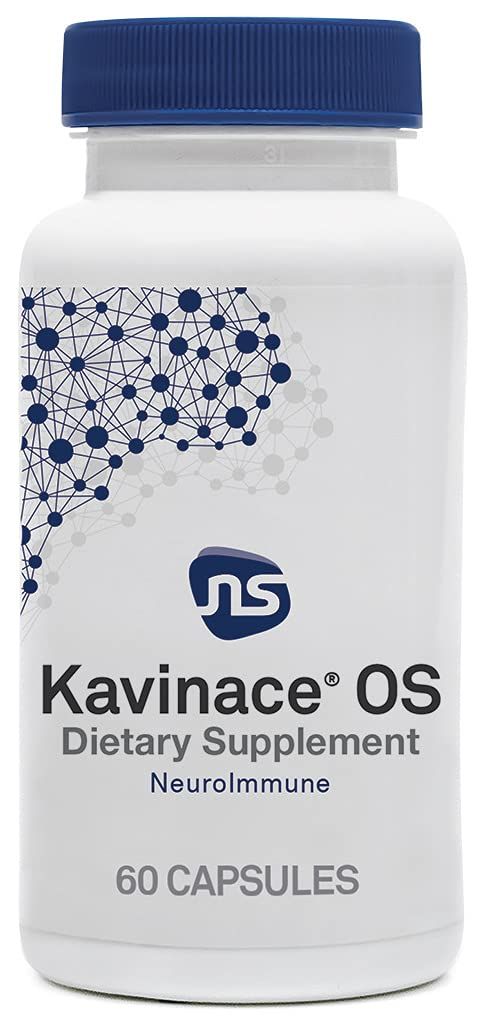 NeuroScience Calm Sleep Aids for Adults - Kavinace OS - Soothing Neuro Immune Support Supplement with L Theanine 5mg Melatonin - Quick Relief from Sleeplessness After Just One Dose (60 Capsules)