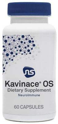 NeuroScience Calm Sleep Aids for Adults - Kavinace OS - Soothing Neuro Immune Support Supplement with L Theanine 5mg Melatonin - Quick Relief from Sleeplessness After Just One Dose (60 Capsules)