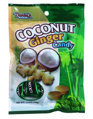 Dandy's Coconut Ginger Hard Candy, Set of 4(3.52 oz)