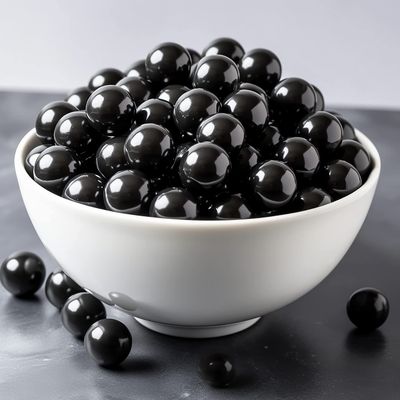 Naturejam Black Gumballs 2 Pounds-For Black Candy Buffets Or Zebra Themed Sweets Stations or Gum Ball Machines 1 Inch Bubblegum