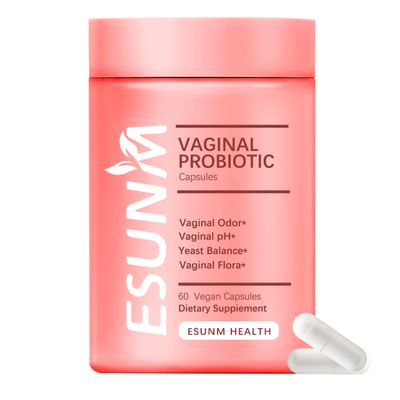 ESUNM Women&#39;s Vaginal Health Supplement,Vaginal Probiotics for Women pH Balance Prebiotics Lactobacillus Probiotic,Promote Healthy Vaginal Odor Vaginal Flora, 60 Count