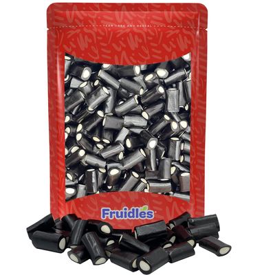 Fruidles Black Licorice Rockies with White Center Cream Filling (2.2 Pounds)