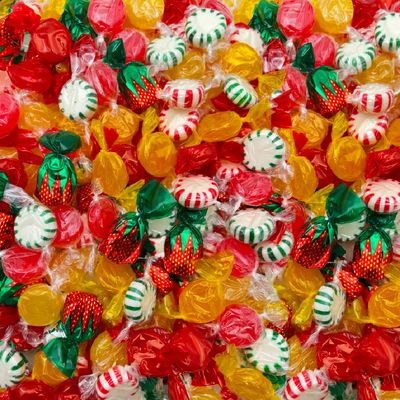 Hard Candy Assortment 3 Pound Bag Starlight Mints, Strawberry Drops, Butterscotch, Cinnamon Discs - Hostess Mix