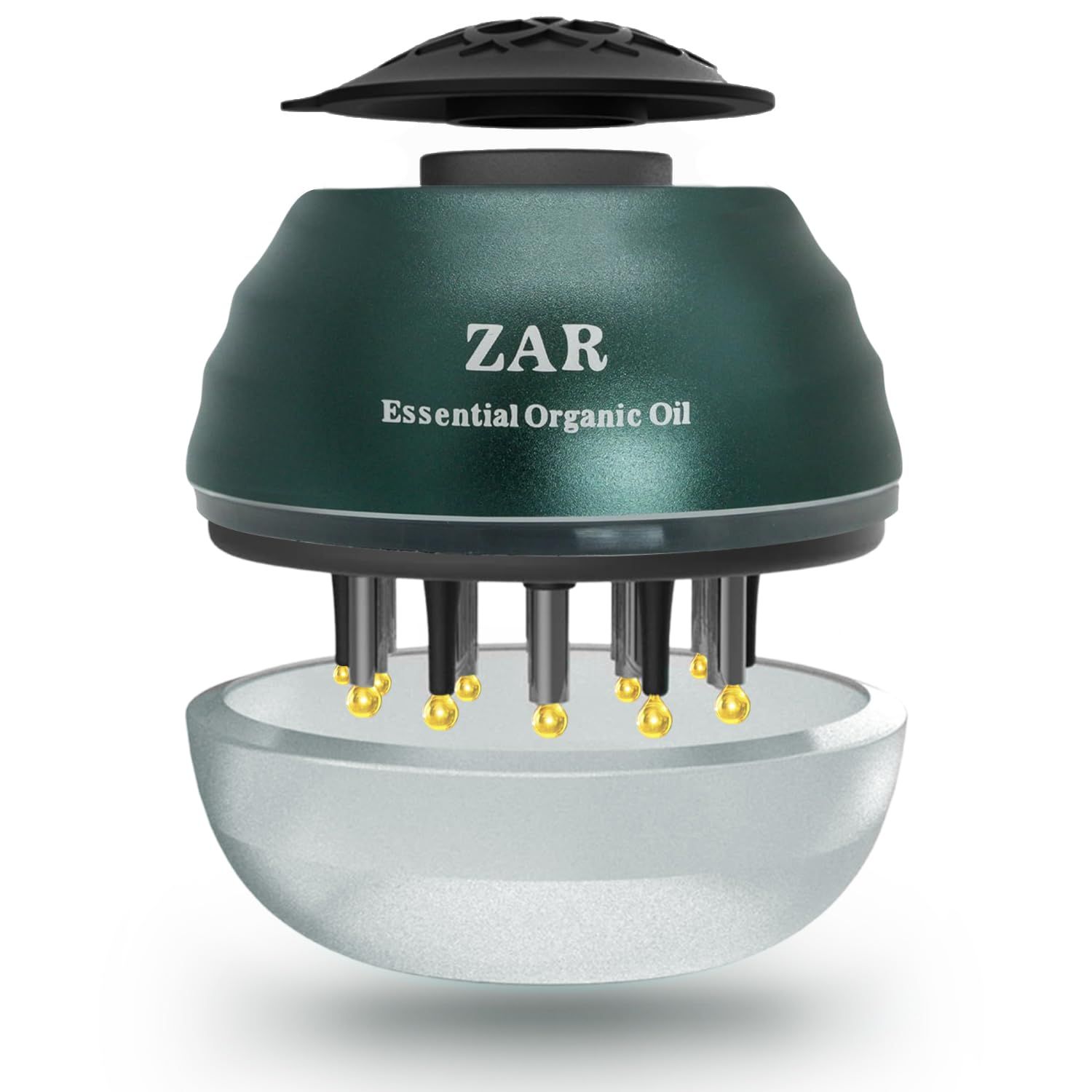 Zar Hair Comb 2 in 1 Portable Hair Oil Applicator Scalp Massager Brush Boost Hair Growth for All Hair Types 30ml Capacity