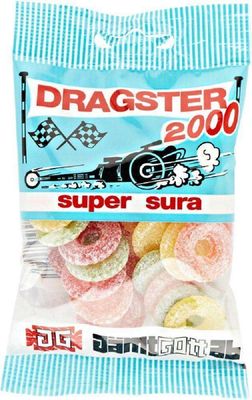 Dragster 2000 Super Sour Gummy Candy 3 Packs of 50g SPSP pack (SOPOSOPO)