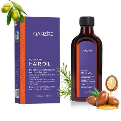 YJLYQF Moroccan Argan Oil,Purple Hair Essential Oil-Leave Hair Soft Shiny,Deep Moisturizer,Frizz Control,Split End Repair for Dry Damaged Hair,Hair Treatment Oil for Dry and Frizzy-100ML