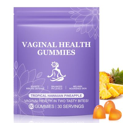 DOKYSABE Premium Feminine Balance Gummies - for Womens Health Wellness - Immune Support - Vegan - Hawaiian Pineapple Flavor, Supports Vitality Gut Health, 60 Gummies 30 Servings