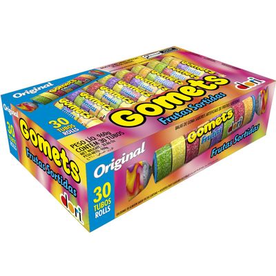Gomets Fruit Flavored Candy Rolls Assorted Flavors 30 Count Box Gluten-Free