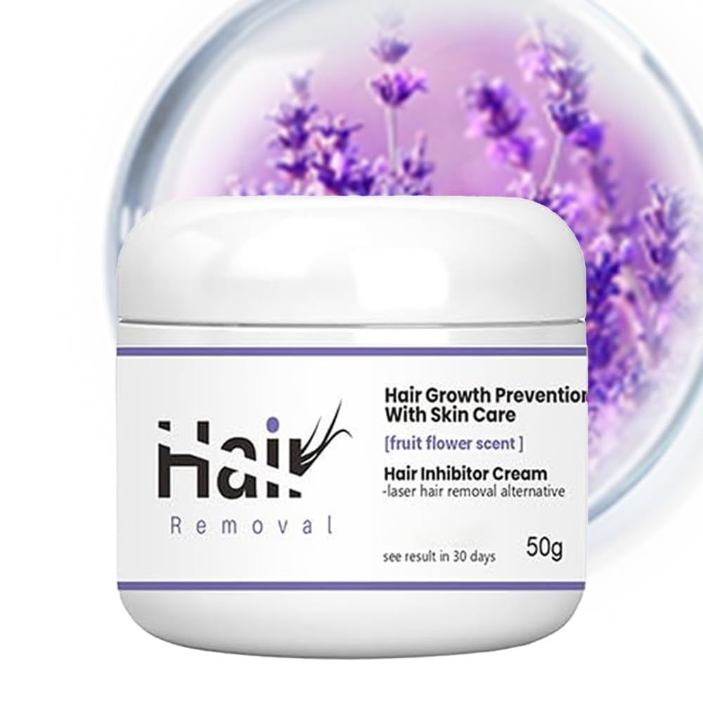 Hair Inhibitor Cream for Body, Permanent Hair Growth Inhibitor for Women Mildild Facial Stop Hair Growth on Face, Bikini, Arm, Leg, After Hair Removal Cream Depilatories Use 50g