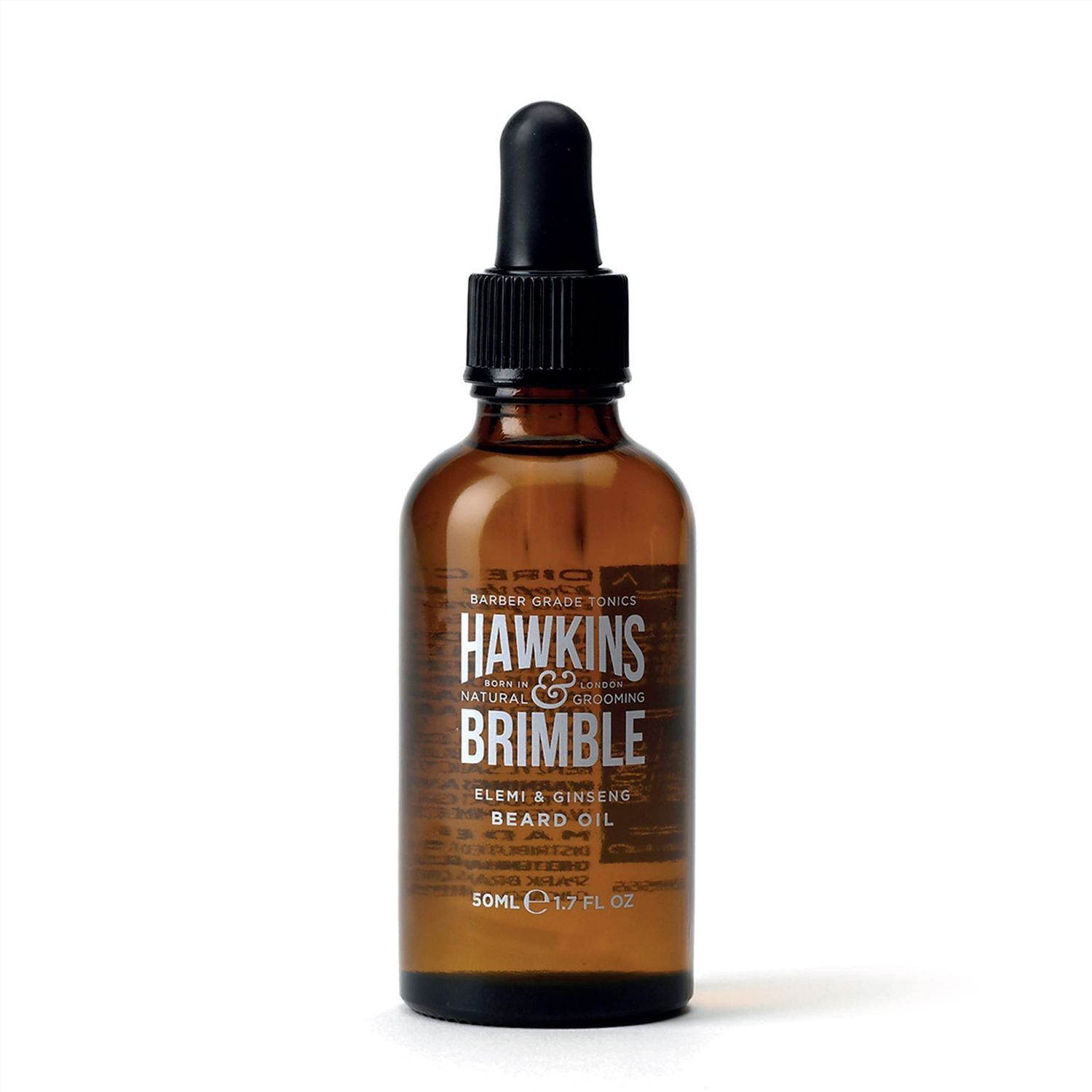 Hawkins Brimble - Beard Oil for Men, 50ml - Promotes Beard Growth Oil for Grooming, Styling, Softener, Repair and Nourishing - Argan and Olive oil - Beard Care Routine with Shea Butter and Vitamin E