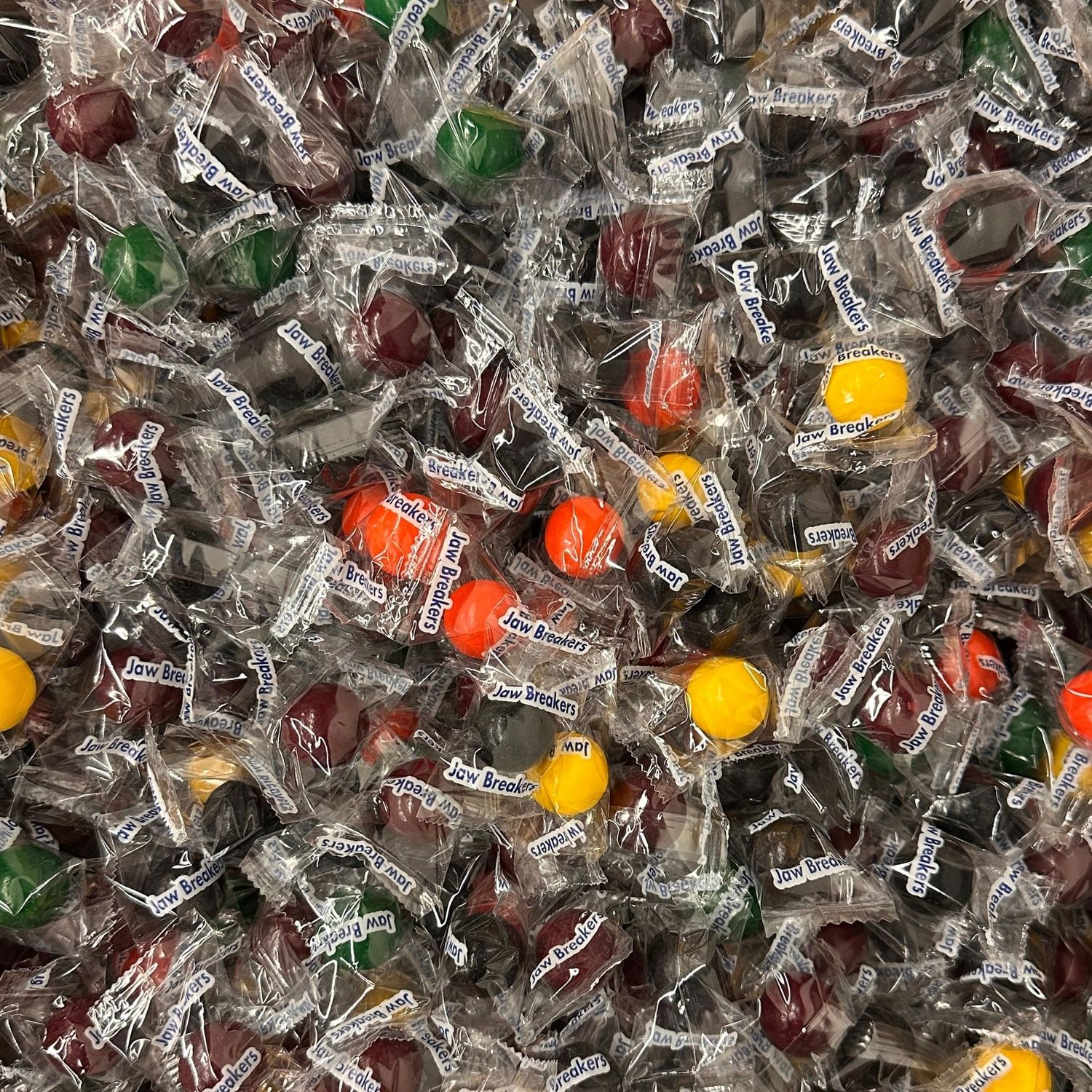 Jawbreakers Hard Candy 3 Pound Bag Approximately 240 Pieces Fruit Flavored Assortment Jaw Buster