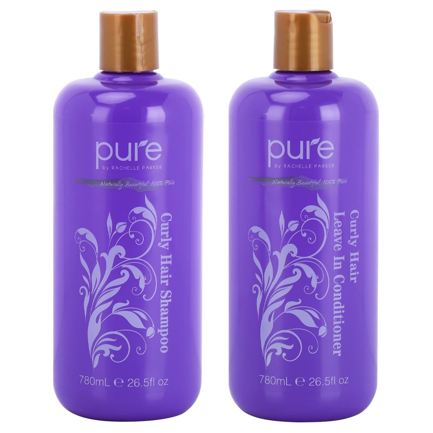 Curly Hair Shampoo and Conditioner Set for Curly Hair. Increase Hydration Gloss. Repairs Strengthens Hair for Smooth, Bouncy Curls. Sulfate Paraben Free.Curly Hair Leave in Conditioner Shampoo