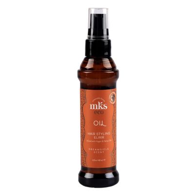 MKS eco Oil, Dreamsicle - 2 fl oz - Hair Styling Elixir - Moroccan Argan Oil, Hemp Seed Oil - Moisturize Nourish Hair, Control Frizz, Increase Smoothness - Vegan Cruelty Free