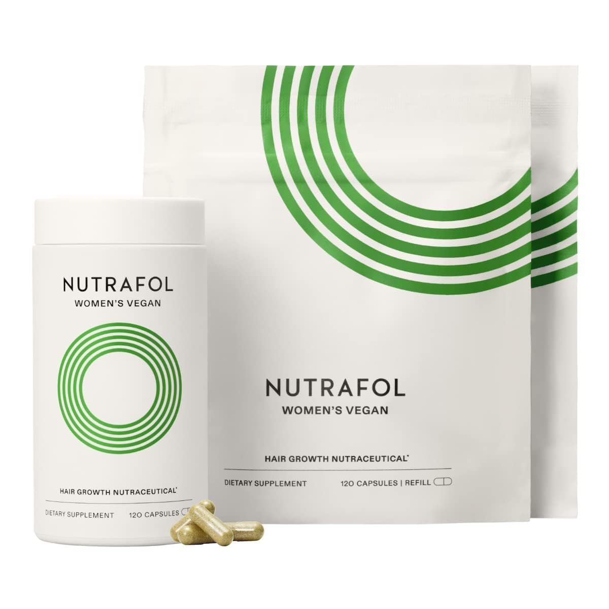 Nutrafol Women&#39;s Hair Growth Supplements, For Women 18-44 Years Old, Clinically Tested for Visibly Thicker, Stronger Hair, 100 Vegan Ingredients, Dermatologist Recommended - 3 Month Supply