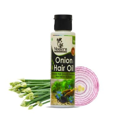 Red Onion Hair Oil -100ml Natural Herbal Hair Oil for Hair Fall Hair Loss Control Onion Amla Kalonji Hair Oil for Hair Growth Nourishment Coconut, Olive Sesame Oil Blend