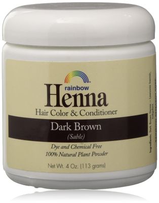 Rainbow Henna Persian Dark Brown Hair Color 4 Oz, (2 pack)
