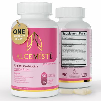 Vaginal Probiotics for Women pH Balance with Prebiotics Lactobacillus Womens Probiotic Blend - Once Daily Vaginal Odor, BV, Yeast Control, Gut Health Immune Support - 1 month Supply (30 servings)