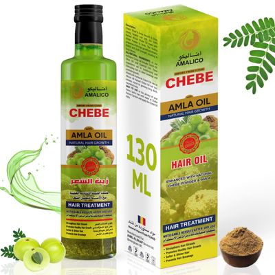AMALICO Amla Oil With Chebe Oil for Hair Growth 4.4 FL.OZ African Chebe Powder for Growth Amla Hair