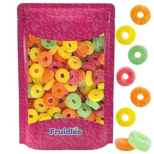 Fruit Rings Gummi Candy Sweet Confection Candies, Traditional Old Fashioned, Gluten-Free (Half-Pound)
