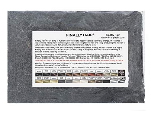 Finally Hair Building Fiber Refill 100 Grams Dark Salt Pepper For Hair Loss Concealing by Finally Hair (Dark Salt Pepper)