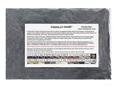 Finally Hair Building Fiber Refill 100 Grams Dark Salt Pepper For Hair Loss Concealing by Finally Hair (Dark Salt Pepper)