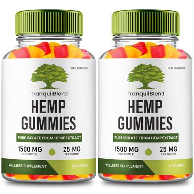 Tranquil Blend Gummies Hemp, Tranquil Blend Hemp Gummies with Hemp Seeds Organic Extract, TranquilBlend Extra Strength Health and Wellness Support, Advanced Formula with Hemp Oil Reviews (2 Pack)