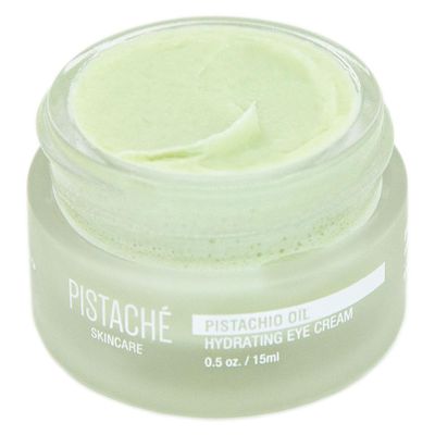 Pistach Skincare Pistachio Oil Eye Cream Hydrates and Brightens Vitamin E Antioxidant Protection Reduces Dark Circles and Smoothes, 0.5 oz