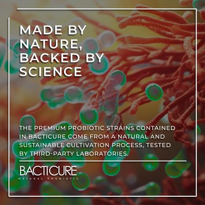 Bacticure (60 Caps) High CFU Formula with Probiotics for Women Men, Supports Digestive Vaginal Health, Promotes Healthy Digestion, Colon Cleanse, Prebiotics, Digestive Enzymes Immune Support (1)