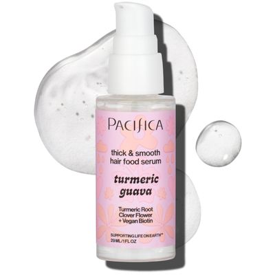 Pacifica Invisible Calming Hair Serum, Frizz Control Hair Thickening Treatment for Fuller-Looking Hair - Unscented Leave-In Scalp Serum with Peptides, Biotin Caffeine 1 fl oz, Vegan Cruelty-Free