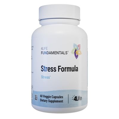 4Life Stress Formula, Dietary Supplement, Supports Nervous System and Sleep with Lemon Balm, Chamomile Valerian Root, 60 Capsules