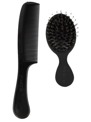VLOBTLK Hair Brush and Comb Set for Women and Men, Suitable For Straight, Curly, and All Hair Types