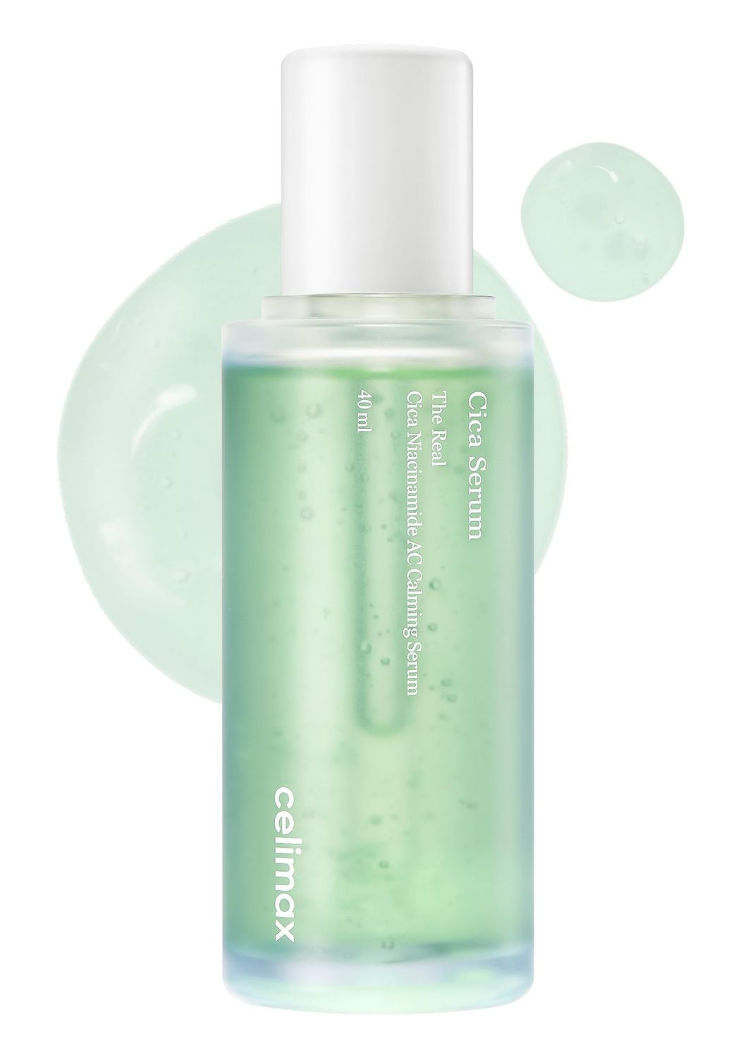 celimax The Real Cica Niacinamide AC Calming Serum with Hyaluronic Acid, Redness Relief, Moisturizing, Soothing Restoring Serum, Mild Formula for Sensitive, 40ml