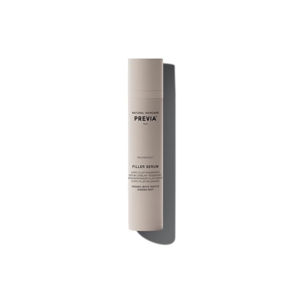 PREVIA Regenerating Hair Serum for Dry Damaged Hair - Strengthens Repairs Split Ends Frizz - Anti-Aging Hair Oil for Shiny Healthy Soft Hair - Nourishing Natural Ingredients for Hair Growth 3.38 oz