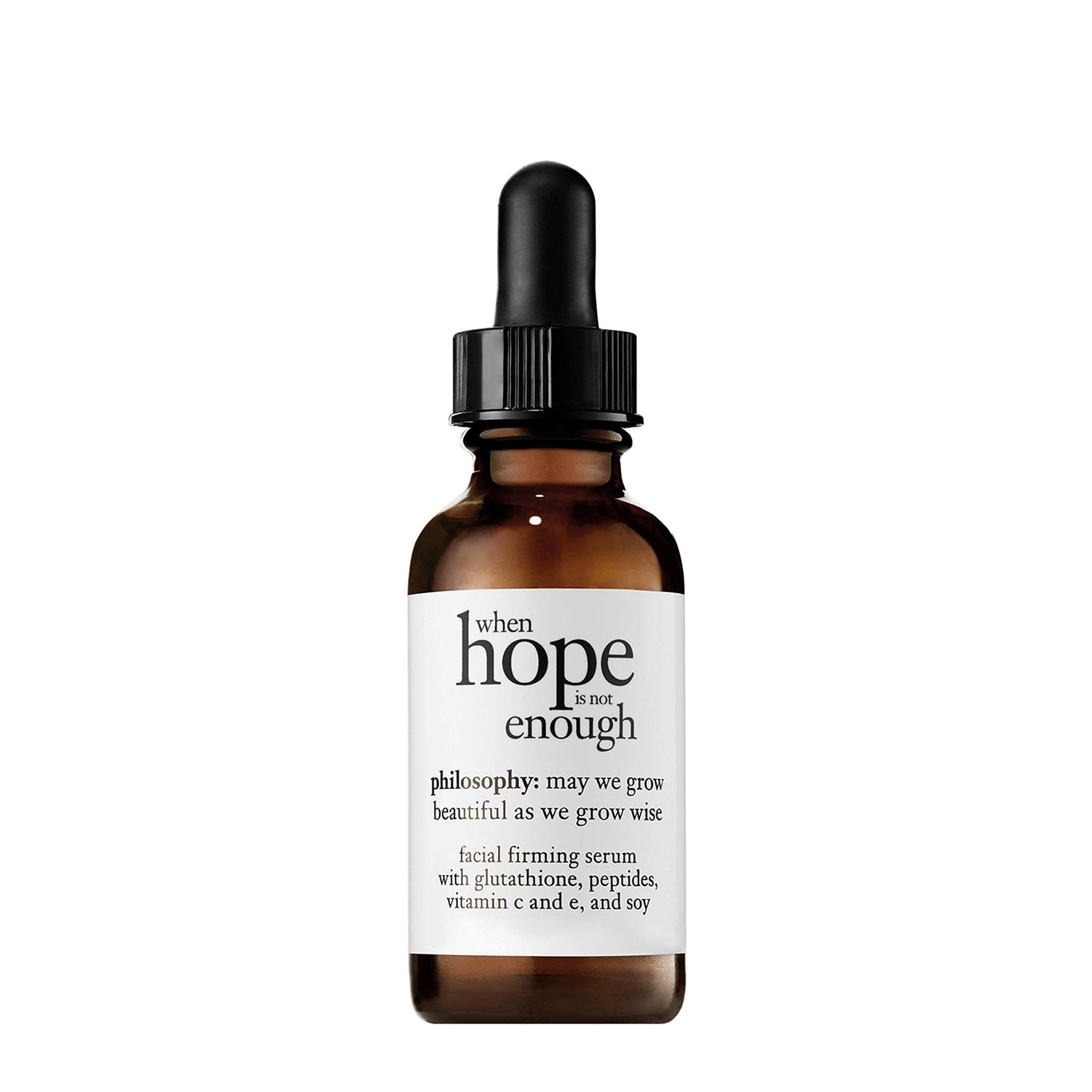 philosophy when hope is not enough facial firming serum - with vitamins C, E hyaluronic acid - revitalizes dull complexion while reducing the look of fine lines and wrinkles - 1 fl oz