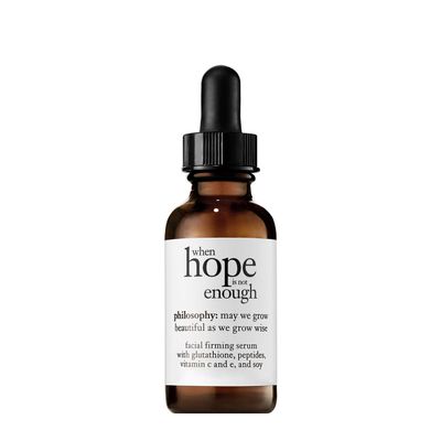 philosophy when hope is not enough facial firming serum - with vitamins C, E hyaluronic acid - revitalizes dull complexion while reducing the look of fine lines and wrinkles - 1 fl oz