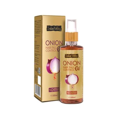 INDUS VALLEY 100 Organic Onion Oil For Hair Fall Control - (200ml)
