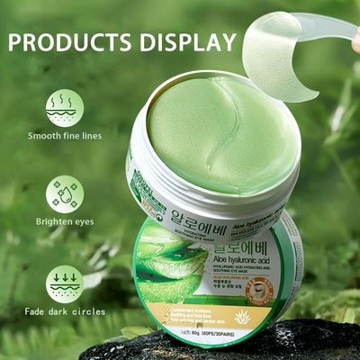YiJiaBa Aloe Vera Under Eye Mask, 60PCS Under Eye Patches for Dark Circles and Puffiness, Reduce Wrinkles and Fine Lines Undereye Patches