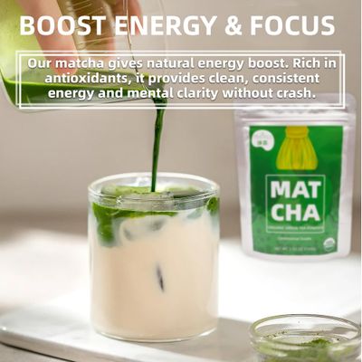 Ceremonial Grade Matcha (100g 3.53oz), Organic Matcha Green Tea Powder, 100 Natural Pure Matcha for Lattes, Smoothies Baking