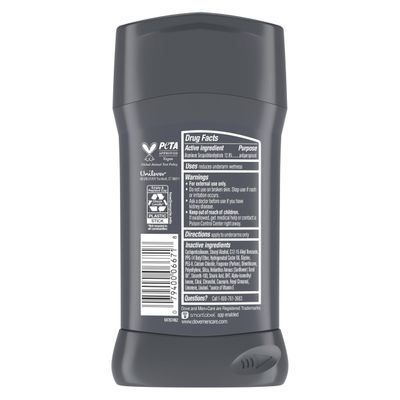 Dove MenCare Antiperspirant Deodorant Stick Clean Comfort 72-Hour Sweat Odor Protection Antiperspirant for Men With 14 Moisturizing Cream 2.7 oz