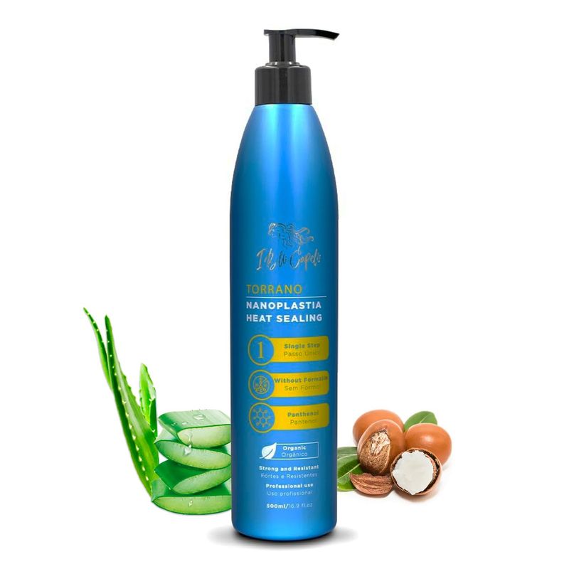 Torrano Cream Nano Keratin Hair Treatment, Straightening Hair 1 Step, Formaldehyde Free-Nanoplastia Para Alisar Cabello, Keratina Organica Sin Formol -Brazilian Nano Keratin 1 Pack, 16.9Fl.oz (500ml)