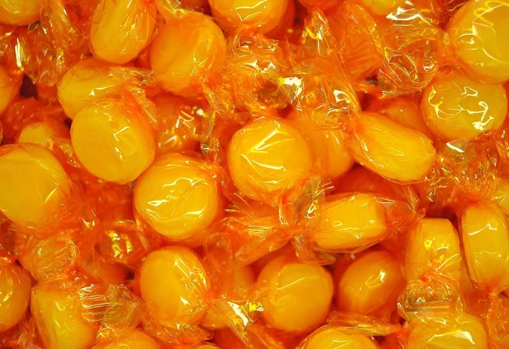 Bayside Candy Butterscotch Hard Candy - Individually Wrapped Candy - Yellow Candy - Butterscotch Discs Buttons (10LB)