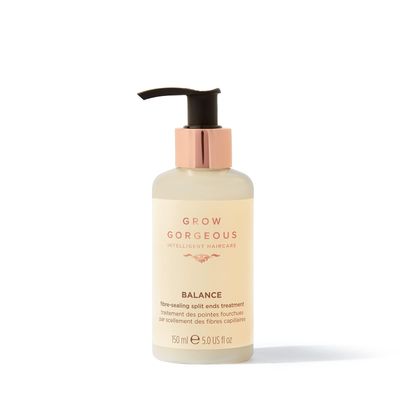 Grow Gorgeous Balance Fiber-Sealing Split Ends Treatment, 150ml - Fiber-Sealing Serum to Smooth and Rebuild Broken Strands -Vegan