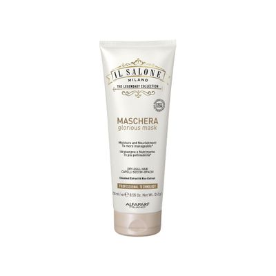 Il Salone Milano Professional Glorious Mask - Hydrating Hair Mask for Dry Hair - Increases Nourishment and Combability with Chestnut Extract Rice Extract - Salon-Quality Hair Care (8.55 oz 250 ml)