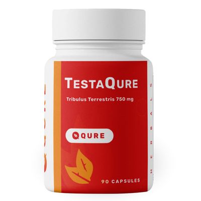 QurItAll TestaQure Testosterone Supplement for Men - Testosterone Booster Increases Male Potency Muscle Mass - Stamina, Endurance, Energy Mood Enhancer - 90 Capsules Vegan Soy-Free