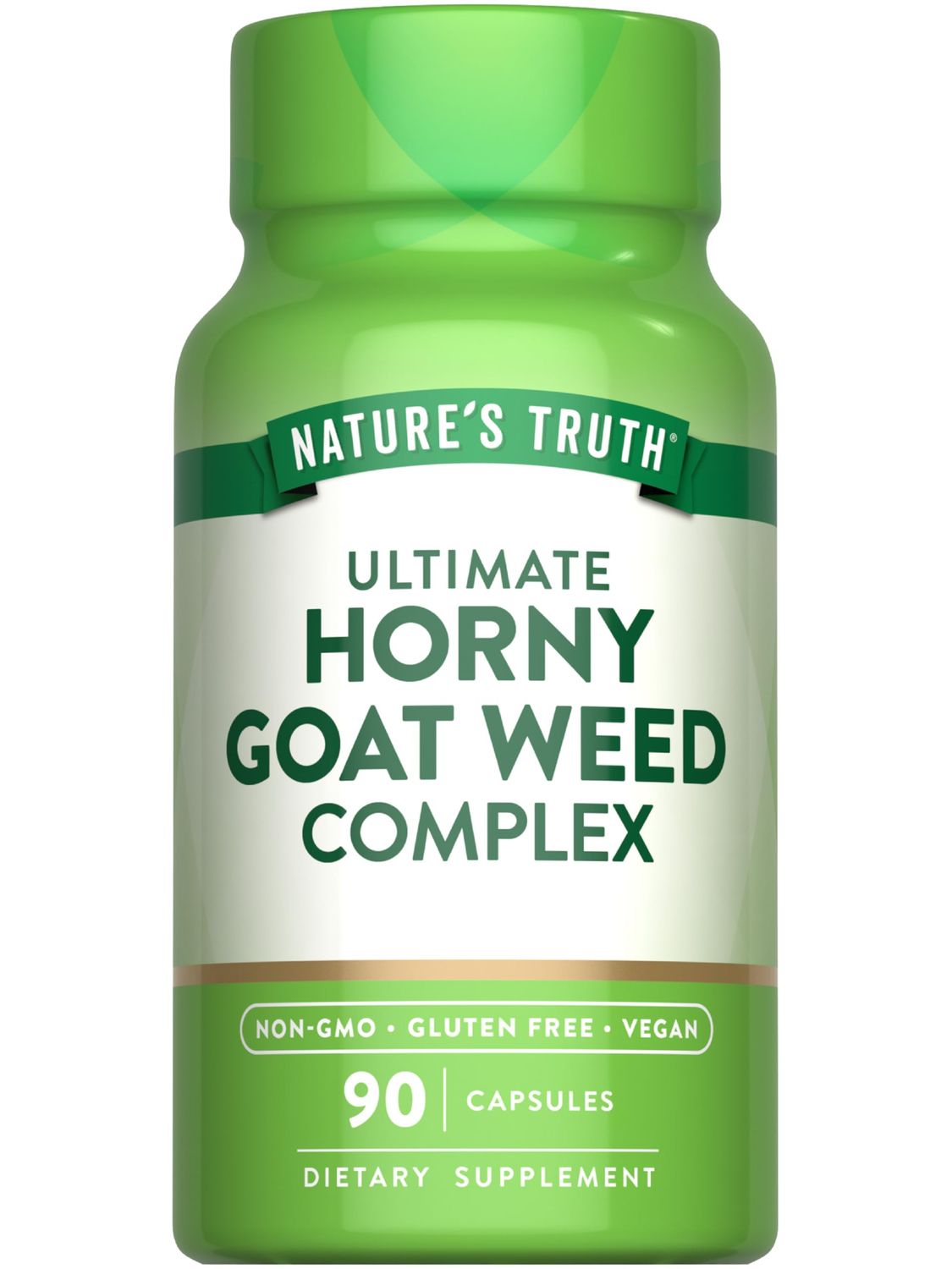 Nature&#39;s Truth Horny Goat Weed Complex 90 Capsules with Maca Root Vegan, Non-GMO Gluten Free Herbal Supplement
