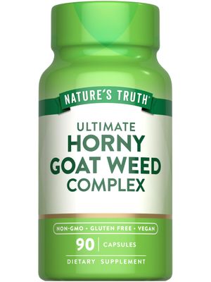 Nature&#39;s Truth Horny Goat Weed Complex 90 Capsules with Maca Root Vegan, Non-GMO Gluten Free Herbal Supplement